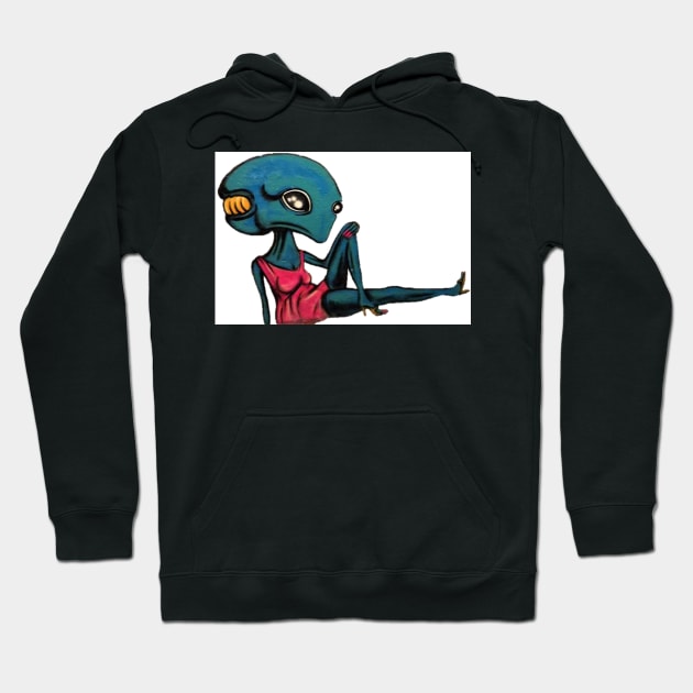 Casual Alien Hoodie by SHappe